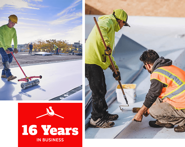 Applying roof coatings