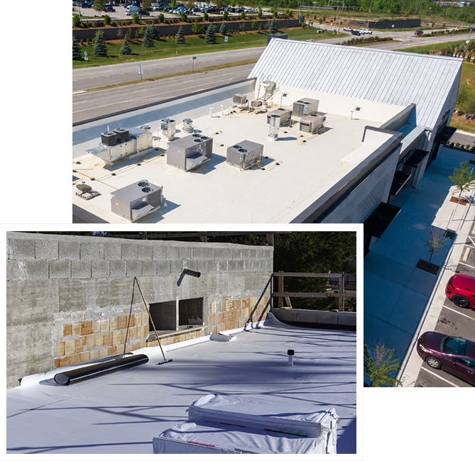 PVC roofing by Statewide Roofing of Castle Rock