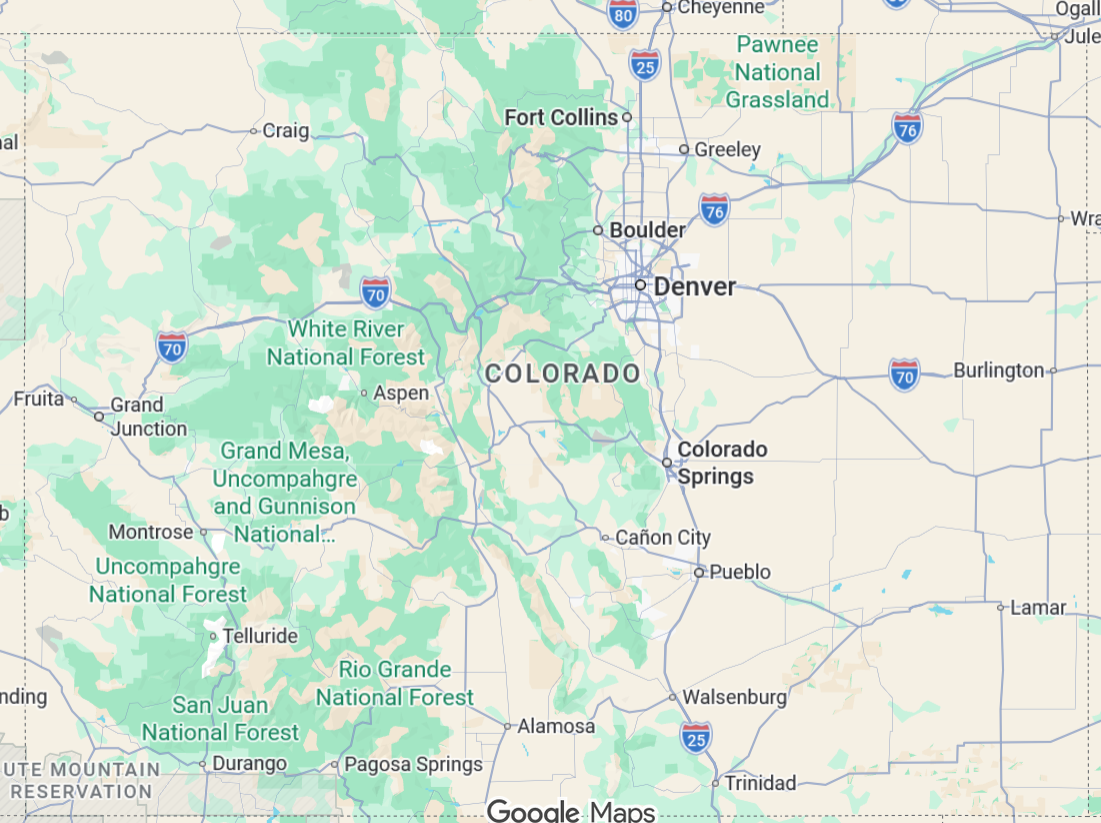 Our service area is I-25 east to the Kansas border and Cheyenne WY